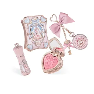 Flowerknows Bunny Garden Collection Gift Set Makeup High Pigment Palette Lip Balm Keychain Velvet Matte Lipstick Cream Blush Set