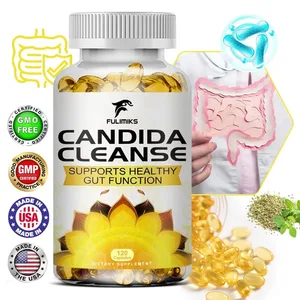 Fulimiks Candida Cleanse - Przeciwutleniający środek do oczyszczania i detoksykacji jelit, promujący trawienie i metabolizm - 120 Kapsułek