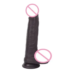 Silikone Realistisk Dildo Blød Pleasure Penis Masturbator Fantasy Prostata Massager Vaginal Anal Dilator Voksen Sexlegetøj til Kvinder
