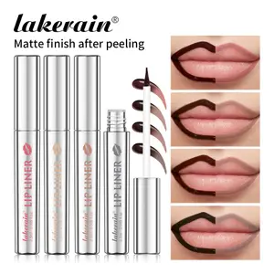 Lakerain Peel Off Lip Liner Vandtæt Smuds-fast Lip Liner Langtidsholdbar farve Ikke-fading Hydrate Nourish Lip Contour Makeup