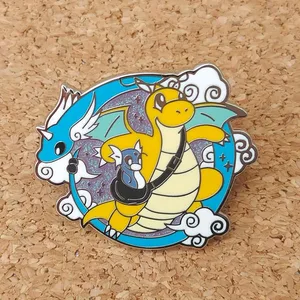 Alfileres esmaltados de Pokemon Charmander de Anime, broche de dibujos animados de Metal de dinosaurio Kawaii, mochila, sombrero, bolso, insignias de solapa para cuello
