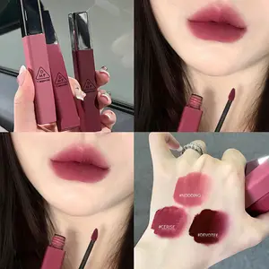 카푸비니 매트 벨벳 립글레이즈 모이스춰라이징 부드럽고 오래 지속되는 립스틱 메이크업 립 글로스