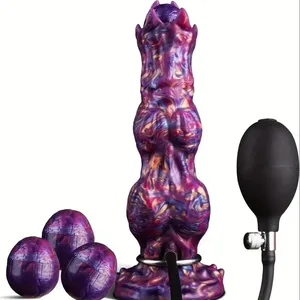 Oppustelig Ovipositor Fantasy Æglægning Anal Plug Alien Dildo Penis Kvindelig Masturbator Vaginal Ball Sexlegetøj Til Voksen