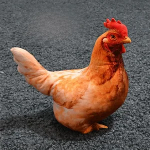 Plüss anyagú állati testpárna PP pamut töltésű 30 cm méretű állati párna babajátékok puha textúra 35 cm csirke párna férfiaknak