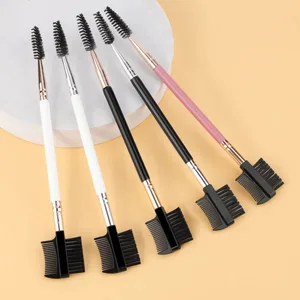 1/2/5 STK 3 hoved øjenbryn øjenvipper Shaper Dobbelt hoved børste Makeup Grooming Tool Kosmetik med 3 forskellige Spoolie børster