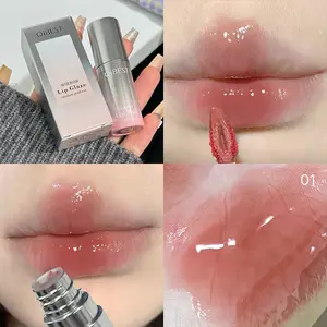 Brilho labial espelhado aquoso, hidratante de longa duração, fácil de usar, esmalte labial, hidratante, sexy, vermelho, maquiagem