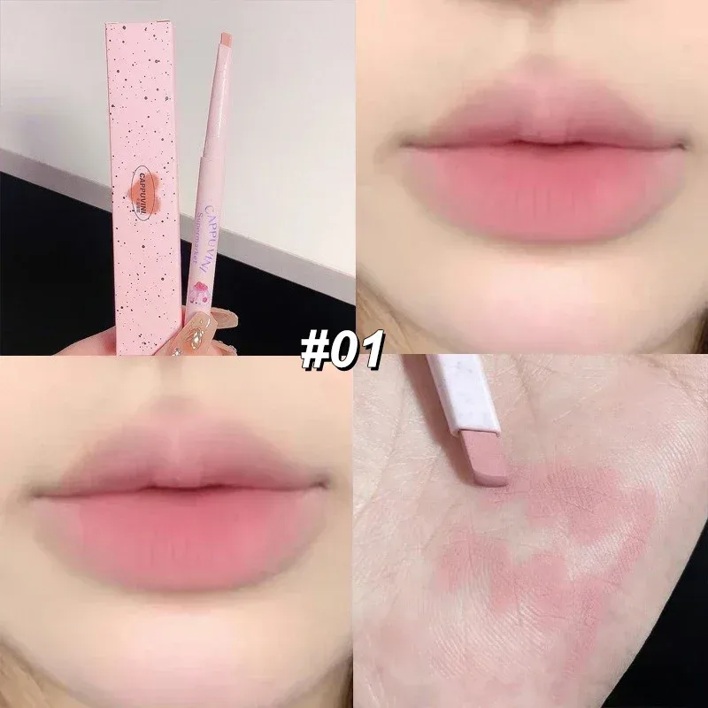 Veludo fosco nude rosa batom lápis contorno lábio lipliner lápis à prova dwaterproof água de longa duração cor delineador labial suave maquiagem natural