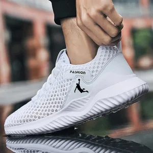 White Man Levné boty Velká velikost 46 Běžecké tenisky Unisex prodyšná síťovaná sportovní obuv Pánské trianery Zapatillas Running Hombre