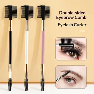 3 stk dobbelt-endede øjenbryn øjenvippe børste sæt med 3 forskellige Spoolie børster Makeup Grooming Tool