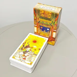 10.3*6Cm Fantasi Korea Dek Tarot 78 Buah Kartu Tarot Menggambar Inspirasi dari Dongeng Legenda dan Cerita Rakyat