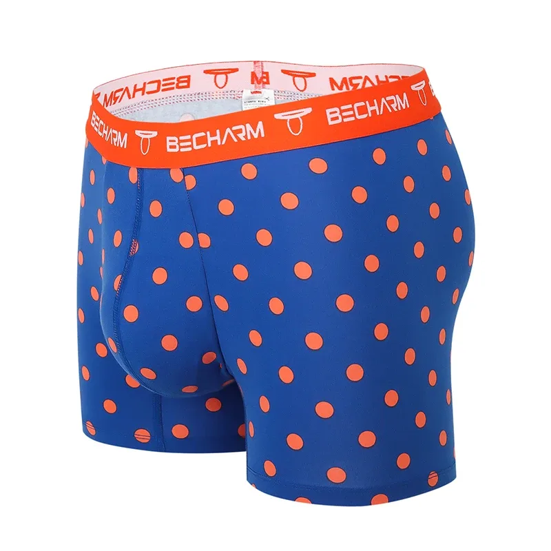 Nieuwe heren Slipje Boxers Shorts Oranje en Paars Grote Maat Set van Mannen Onderbroek Mannelijke Slips Boxer Man Sexy kleding Korte