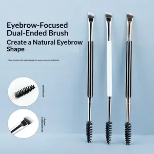 2 in 1 Double Ended Eyebrow Brush and Eyelash Comb Eyeshadow Blending Makeup Tool Eyeshadow Makeup Brushes