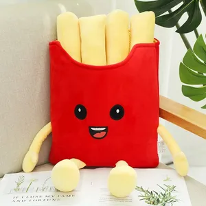 Chips csirkecomb krumpli Étel Párna Pizza Uzsonna Plüss Játékágy Puha Baba Párna Kreatív Valentin-napi Születésnapi ajándék plüss