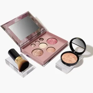 Tuscan Dreams Holiday Baked Starter Kit (4PC)-- Full Face Makeup Palette Foundation with Limited Edition Brushes