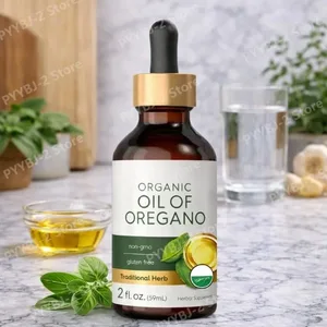 Økologisk olie af oregano flydende dråber Vegansk urtetilskud Sundhed Ikke-GMO Glutenfri daglig ernæringsstøtte 60 ml pr. flaske