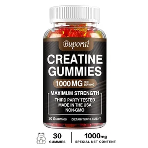 Gummies Creatine Monohydrate - Pra/selepas Latihan Kekuatan Kecergasan Pembinaan Otot Membekalkan Suplemen Tenaga