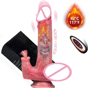 Dildo - Dildo -9-Inci Teleskopik Silikon Bergetar Massager untuk Pasangan 10 Mod Mainan Urut Erotik Selamat Bijaksana Keseronokan Rakan Kongsi Wanita