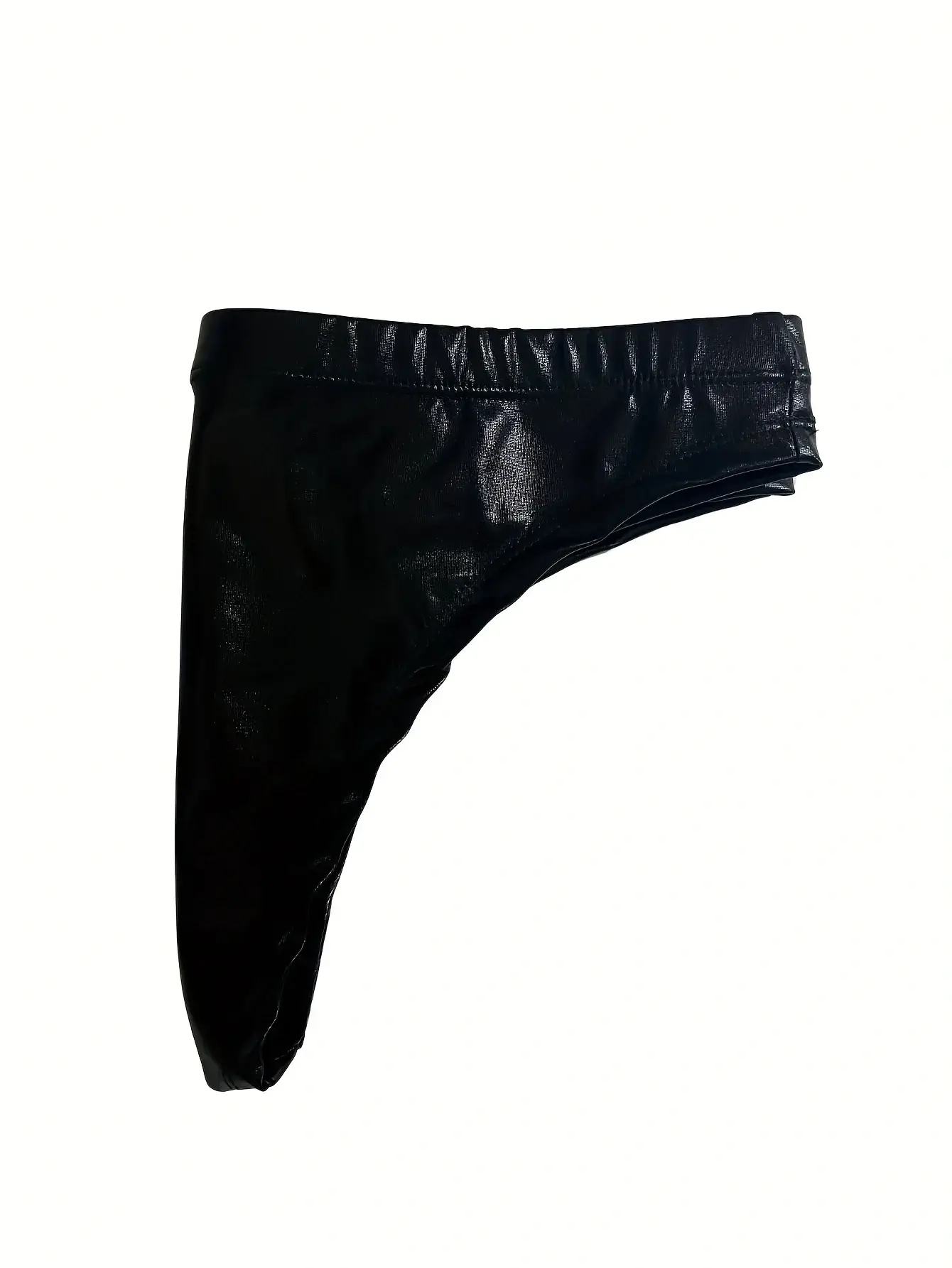 1Pc men's PU leather triangle underwear, sexy triangle underwear, boxing fitness, suitable for costume parties, sweet gift 3256809313293784