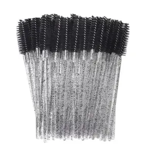 Ny 50/100 stk mikrobørste til øjenvipper Børste Crystal Spoolie børster Øjenbrynskam Makeup Skønhedsværktøj til øjenvipper HZS24