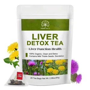 Detoxifierea ficatului Suport pe bază de plante natural și organic Eliminarea căldurii Ceai detoxifiant pentru repararea sistemului de metabolizare a grăsimii corporale