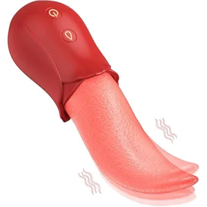 Klitorisvibrator, erwachsenes Sexspielzeug für Frauen, Rose, Sexspielzeug, realistische Zungenvibratoren, Spielzeug zum Lecken der Klitoris, Nippelmassagegerät