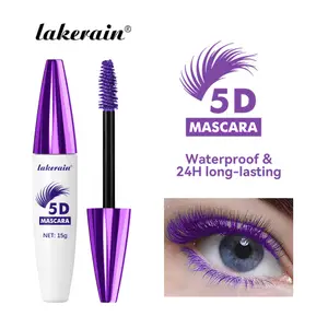 Lakerain 5D Mascara Øjenvipper Forlængende Langtidsholdbar Intens Sort Vandtæt Nærende Smudsikker Mascara Øjenmakeup