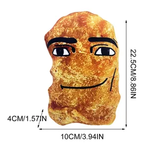 Aranyos kitömött állatbaba Kreatív baba baba alvópárna párna Rajzfilm csirke nuggets anime mosolygó baba gyerekeknek és felnőtteknek