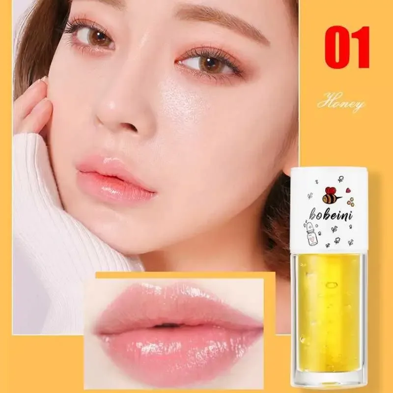 Honey Lip Oil Water Light Transparent Glass Honey Lip Moisturizing Lip Oil Moisturizing Lips Student Affordable