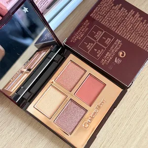 Set Makeup CT Highlighter Lip Blam 4 Warna Palet Eyeshadow Lip Gloss Set Lip Blam Pillow Talk Kosmetik Alami Tahan Lama