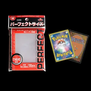 64 x 89 mm Card Sleeve Barrier Stolní hra KMC Clear Pokemon Perfektní velikost Obal na karty Sběratelské karty Pasují Standardní Transparentní Vnější