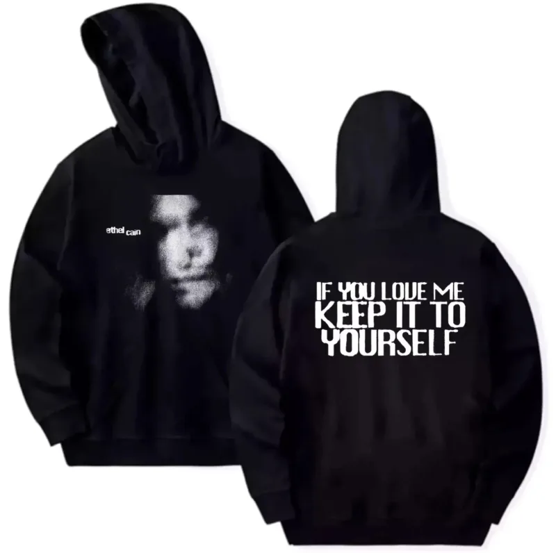 Hàng hóa du lịch Ethel Cain, Quà tặng dành cho người hâm mộ, Áo hoodie đen Unisex, Món quà tốt nhất cho áo hoodie hàng ngày của nam giới, Áo hoodie độc ​​quyền dành cho người đam mê phim