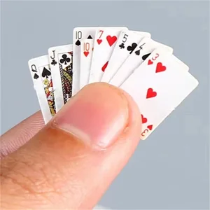 Funny Cute Mini Playing Cards Poker Games Super Small Cards Spoof Gifts Travel Toys Prank Props Miniature Poker Card
