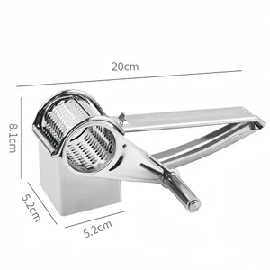 สแตนเลสสตีลชีสขูด Hand Cranked Multifunctional ผักช็อกโกแลตแครอทเครื่องตัดอ่อนนุชเครื่องมือห้องครัวที่มีประสิทธิภาพอย่างรวดเร็ว