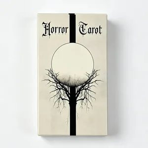 Mystery-Horror-Tarot-Deck mit 78 Karten für die Erforschung der Wahrsagekraft und übersinnliche Einsichten | Halloween- und Weihnachtsgeschenke