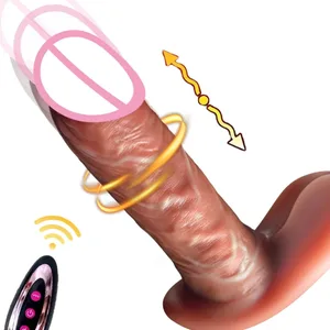Käytettävä realistinen dildo-vibraattori, joka työntyy penikseen, tunkeutuu peräaukkovärinä, aikuisten dildo-anaali seksilelu naisten vibraattorille 18+