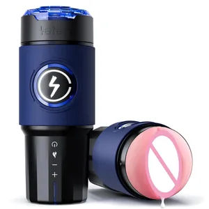 Leten Thrusting Male Masturbator Pocket Pussy Thrusting Stroker 5-rychlostní režimy Sex Voice Kouření Masturbační pohár Sexuální hračka pro muže