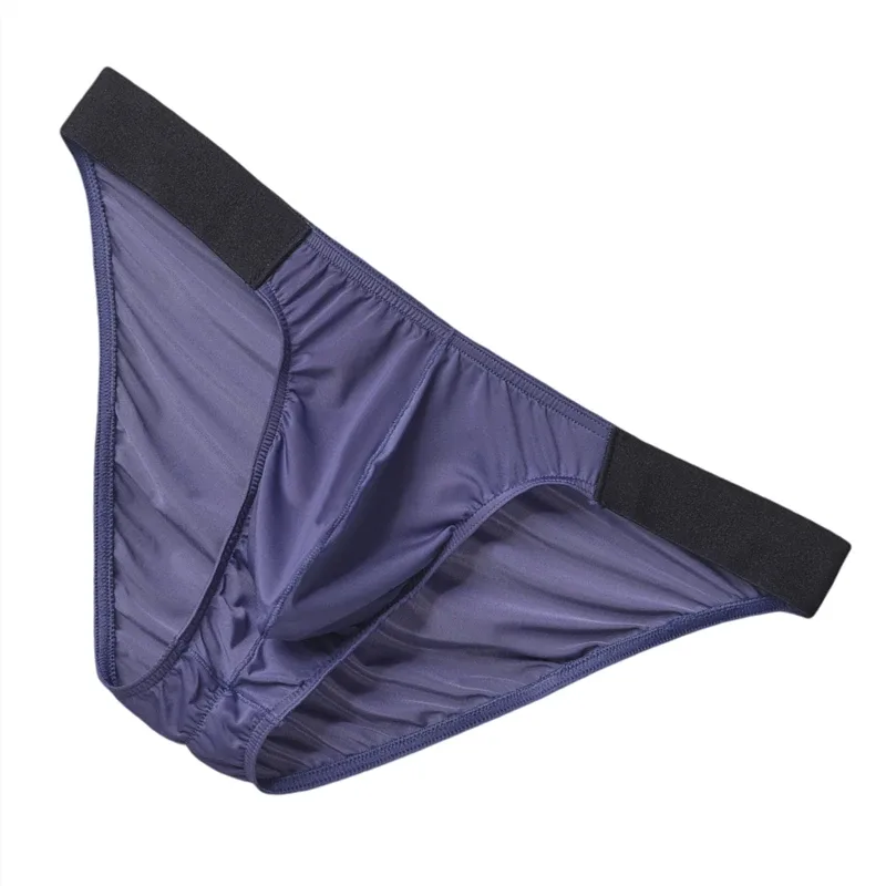 Ice Silk Slip Männer Unterwäsche Männlich Breiter Gürtel Höschen Sexy U Pouch Falten Zurück Bikini Slips Hombre Atmungsaktive Exotische Dessous 3256808930282413