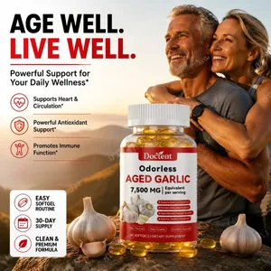 Chiết xuất tỏi không mùi không mùi 7500mg Tương đương 60 viên mềm - Hỗ trợ miễn dịch Sức khỏe tim mạch Bổ sung chất chống oxy hóa cho người lớn