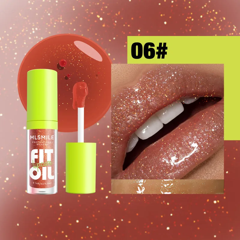 Glossy Lip Care Oil 8 dostupných odstínů Hydratuje a zjemňuje rty Vytváří kypré orosené rty Pohodlné celodenní nošení