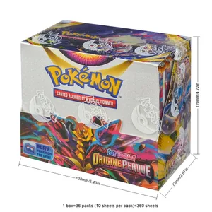 360 piezas de Pokémon francés TCG: 360 ORIGINE PERDUE Box Tarjetas de Pokémon Caja de 36 paquetes