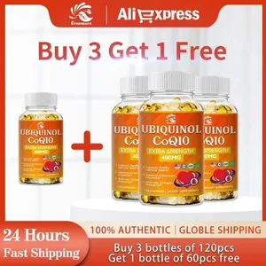Αγοράστε 3 Λάβετε 1 Δωρεάν - Κάψουλες CoQ10 (Ubiquinone) 400 mg - Υποστήριξη για την υγεία της καρδιάς και της ενέργειας του εγκεφάλου - Συμπλήρωμα υψηλής απορρόφησης