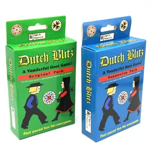 Dutch Blitz El joc de cartes original de ritme ràpid conté 160 cartes ràpida i fàcil d'aprendre Gran joc familiar per a tothom per a 2
