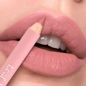 Lápis delineador labial fosco, 12 cores, à prova d'água, batom natural nude rosa, delineador pro, contorno dos lábios, maquiagem