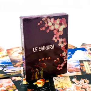 Nieuw Le Sakura-kaartenspel 36 kaarten Kersenbloesems Stijlvol en compact Inclusief gids Ideaal voor spirituele reizen op reis