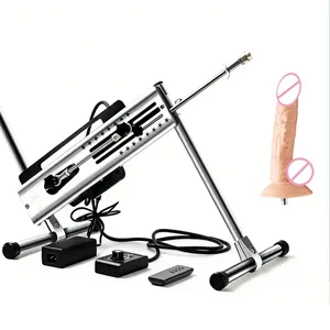Trådløs fjernkontroll Vibartor Double Head Sex Machine Dildo Penis Anal sexleketøy for kvinner Menn Voksen Kvinne Mann Masturbator