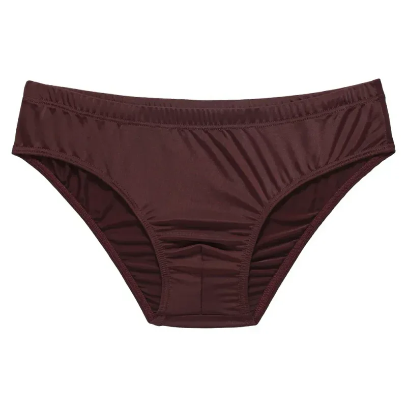 Nuovi slip da uomo sexy in seta di ghiaccio leggeri a vita bassa biancheria intima mutande traspiranti senza cuciture casual U sacchetto convesso slip maschili