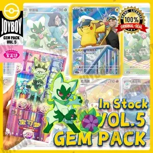 En stock Tarjetas PTCG de Pokémon 100% originales Paquete de gemas Vol 5 Tcg chino simplificado Vol. Juego de 5 cartas Gem Pack 4 Caja de regalo de colección