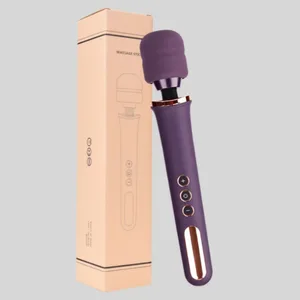 Vibrator cu baghetă magică fără fir cu 10 viteze puternic pentru femei Vibrator mare pentru masaj pentru punctul G Stimulator de clitoris Jucărie sexuală