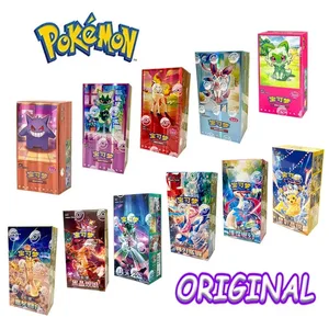 Original pokemon violeta escarlata gema paquete Vol6 caja delgada TCG coleccionables cartas comerciales de batalla versión china simplificada juguetes regalo