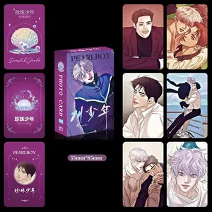 ‌55 STK Koreansk Manhwa holografiske fotokortsæt - Jooha & Dooshik samlerobjekt LOMO-kort Perfekt gave til fans